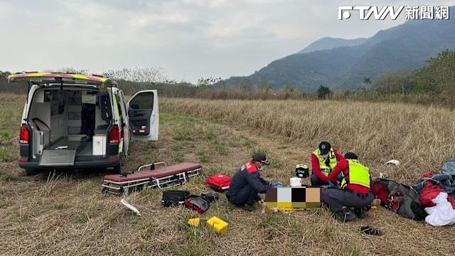 屏東賽嘉飛行場傳意外！53歲男駕滑翔傘「自10米高空墜地」　送醫搶救不治