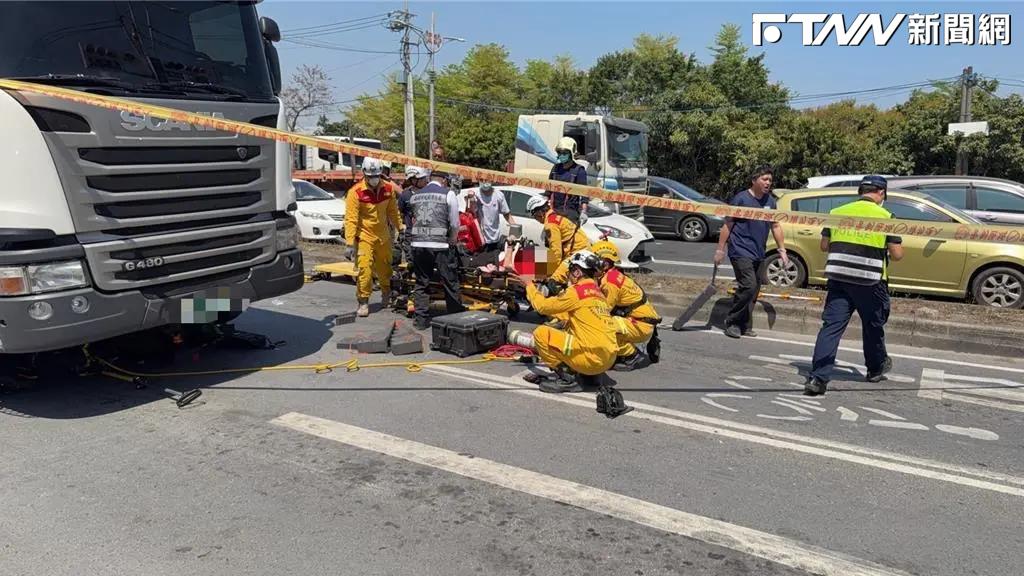 聯結車死角又奪命！高雄女外送員疑鑽車縫　遭「捲車底」搶救不治