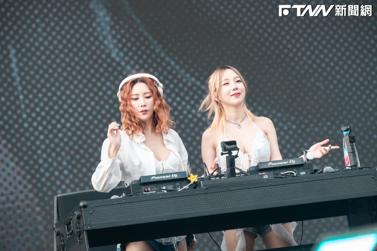 高雄櫻花季／南韓啦啦隊女神來了！DJ妖嬌合體DJ AQUA　白透紗小可愛炸出性感身材